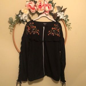Hannah floral-embellished jacket